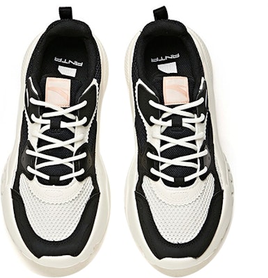 安踏 生活系列 潮流百搭 低幫 老爹鞋 女款 黑白 Lookbook 安踏 生活系列 潮流百搭 低幫 老爹鞋 女款 黑白