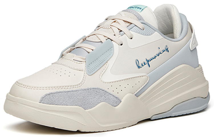 Lookbook 安踏 生活系列 防滑 低幫 板鞋 女款 灰