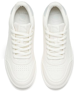 Anta安踏 生活系列 休閒時尚 時尚低筒板鞋 女款 白灰色 Shop Anta安踏 生活系列 休閒時尚 時尚低筒板鞋 女款 白灰色