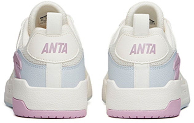 Anta安踏 生活系列 防滑 低筒 滑板鞋 女款 白紫 Shop Anta安踏 生活系列 防滑 低筒 滑板鞋 女款 白紫
