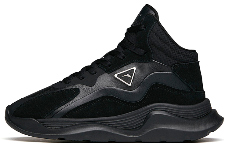 (Women) Anta Lifestyle Series Mid-Top Skateboard Sneaker 'Non-Slip Durable Black' 122148871R-3