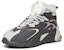 (W) Anta Kasut Gaya Hidup Mid-Top 'Mineral Grey Fleece Lined' 922048910-2