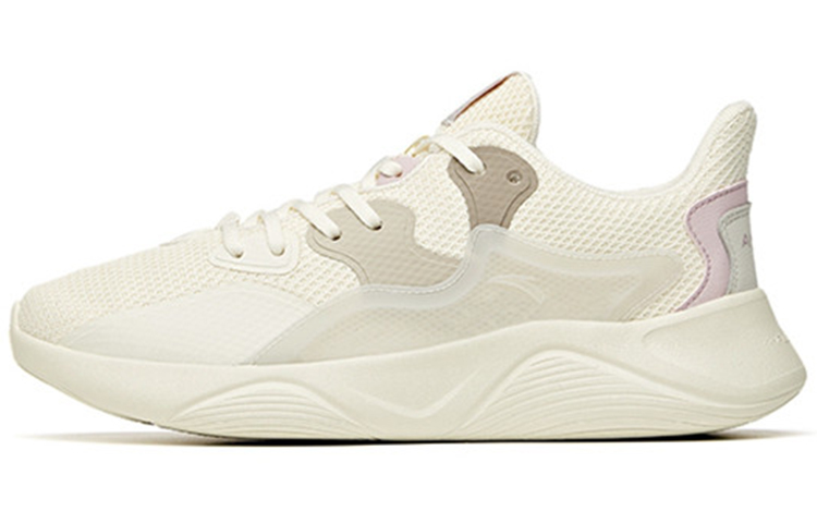 (Women) Anta Lightweight Breathable Running Shoes 'White Grey' 922115533-4