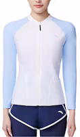 (Women) Anta Long Sleeve Colorblock Swimwear - Pure White/Light Blue 1824532489-1 (Women) Anta Long Sleeve Colorblock Swimwear - Pure White/Light Blue 1824532489-1