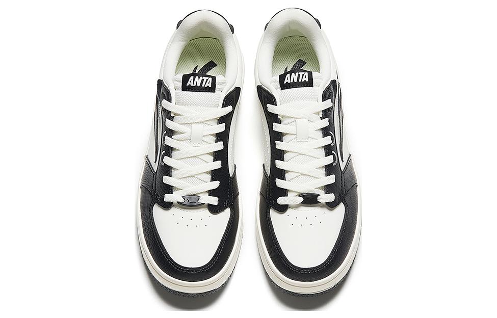 Lookbook Anta安踏 防滑耐磨 低筒 滑板鞋 女款 黑白色