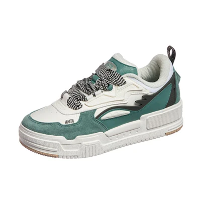 (W) Anta Low-Top 'White Green Brown'