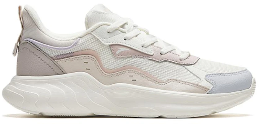 安踏圓頭繫帶低幫生活休閒鞋 女款 白色 Order 安踏圓頭繫帶低幫生活休閒鞋 女款 白色