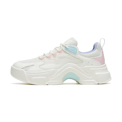 (W) Anta Low-Top 'White Pink Blue'