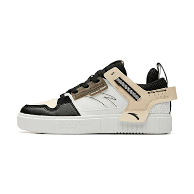 (W) Anta Low-Top Casual 'Black White'
