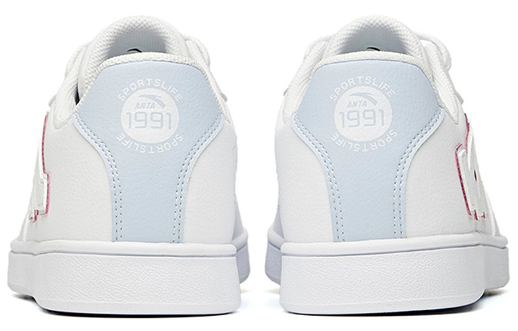 (W) Anta Low-Top Casual Skate Shoes 'White Blue' 圖 4