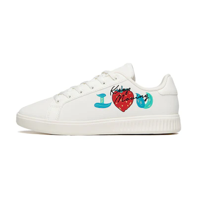 (W) Anta Low-Top Casual Skate Shoes 'White Red'