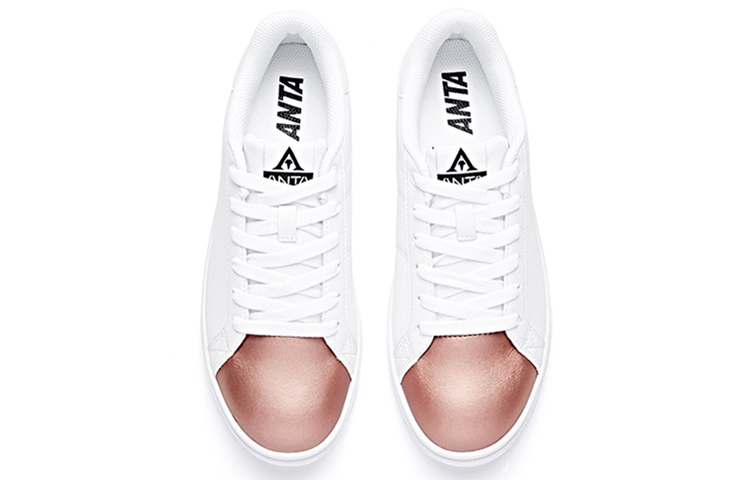(W) Anta Low-Top Casual Sneakers 'White Rose Gold' 圖 4