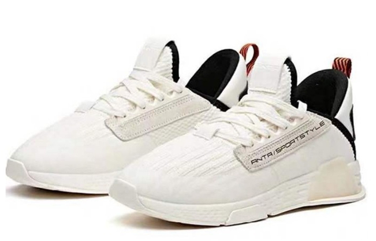 (W) Anta Low-Top Running Shoe 'White Black Splice' 圖 2
