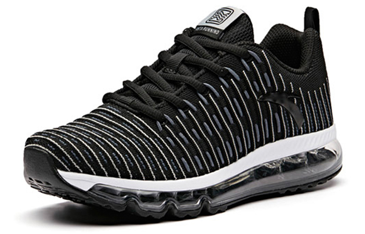 Lookbook Anta安踏 全掌氣墊 低筒 跑步鞋 女款 黑灰