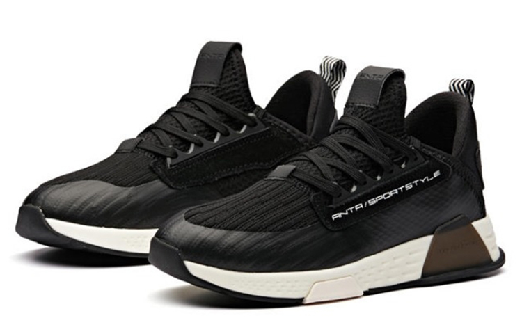 (W) Anta Low-Top Running Sneakers 'Black Fleece' 圖 2
