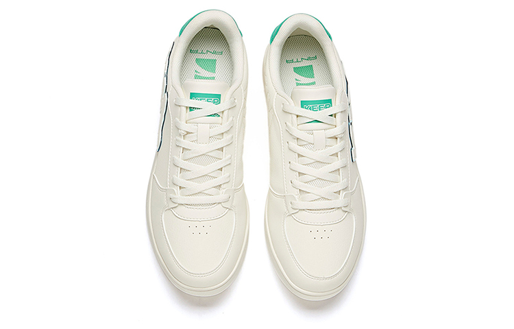 Lookbook (Women) Anta Low-Top Skate Shoes 'White Green' 922118008-4