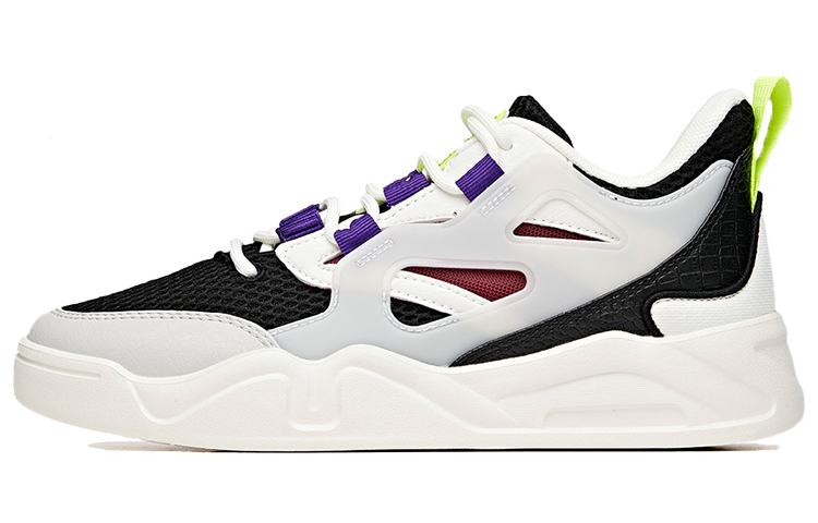 (Women) Anta Low-Top Skateboard Sneaker 'Black White Purple' 122028052-4