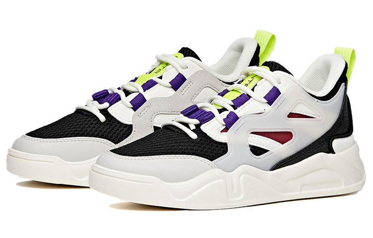 Order (Women) Anta Low-Top Skateboard Sneaker 'Black White Purple' 122028052-4
