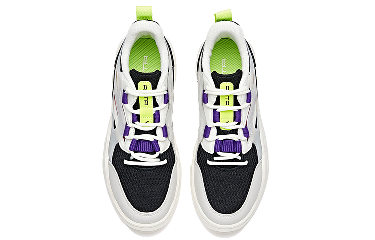 Lookbook (Women) Anta Low-Top Skateboard Sneaker 'Black White Purple' 122028052-4