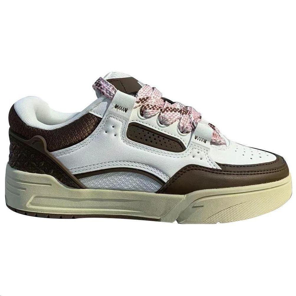 Order (W) Sneaker Anta Low-Top 'Putih Gading/Coklat Tua' 122338040S-5