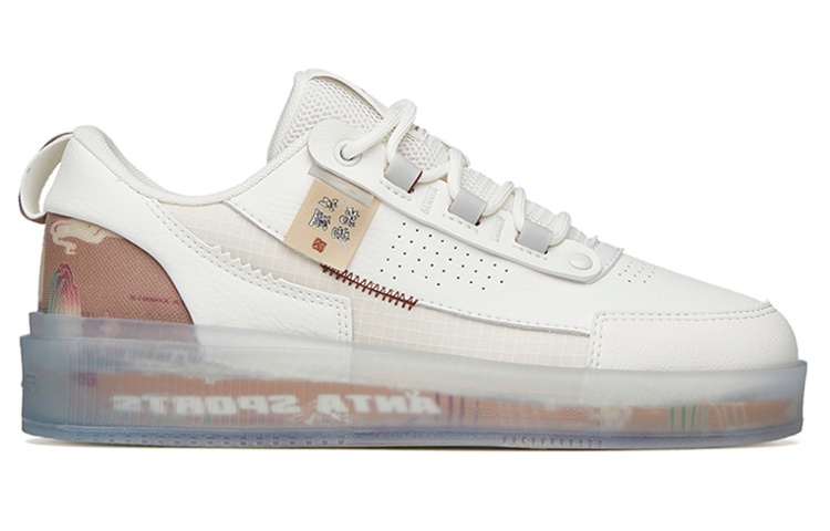 Order (W) 안타 로우탑 스니커즈 '화이트 그레이 브라운' 922228030-6