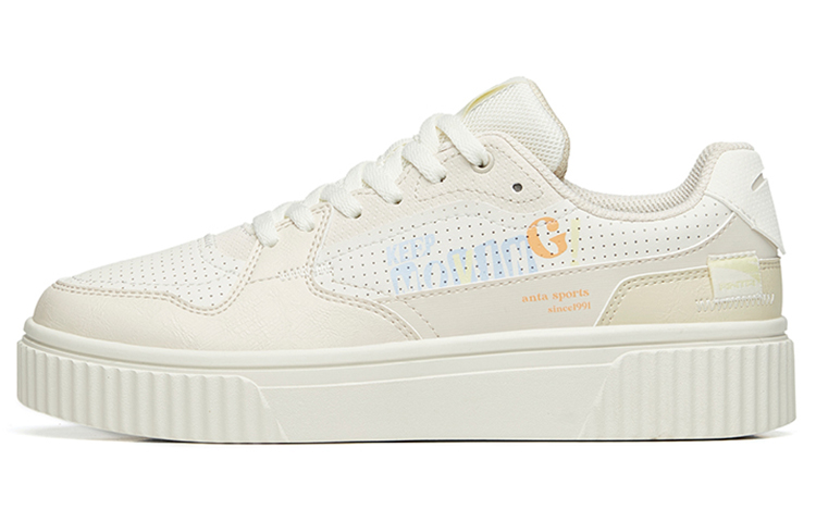 (Women) Anta Low-Top Sneaker 'White Grey Yellow' 122238062-3