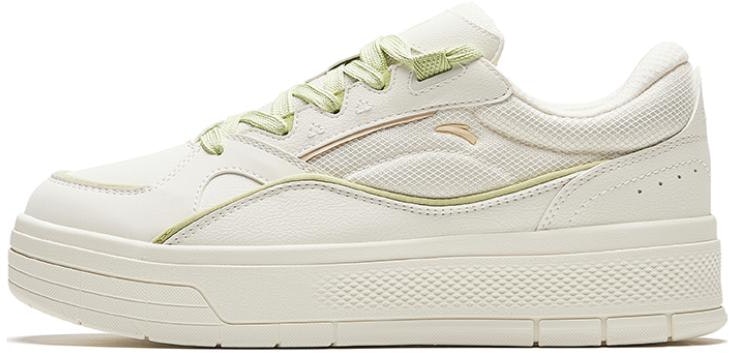 women-anta-low-top-sneakers-simple-white-green-922418065-3