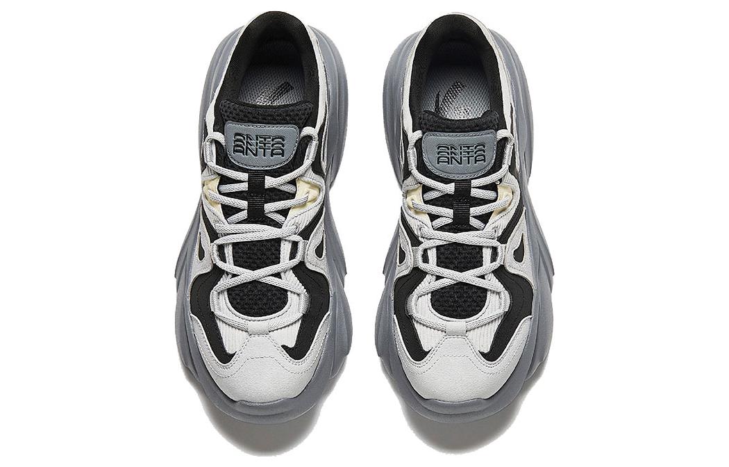 Lookbook Anta安踏 喵喵鞋 舒適 耐磨 低筒 生活休閒鞋 女款 黑灰