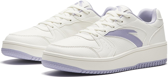 Anta安踏 小零感 耐磨減震 低筒 板鞋 女款 白紫 Lookbook Anta安踏 小零感 耐磨減震 低筒 板鞋 女款 白紫