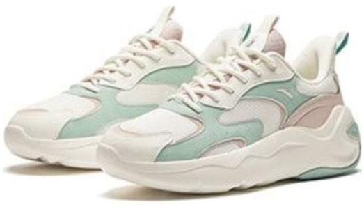 Anta安踏 輕便舒適 減震耐磨 低筒 生活休閒鞋 女款 白綠色 Order Anta安踏 輕便舒適 減震耐磨 低筒 生活休閒鞋 女款 白綠色