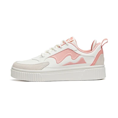 (W) Anta Low-Top 'White Pink'
