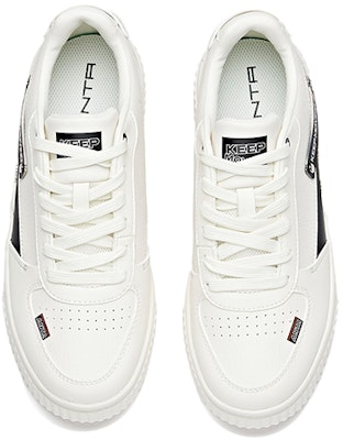 (W) Anta Low-Top Board Sneakers 'Putih Empuk' 122028026R-1 Lookbook (W) Anta Low-Top Board Sneakers 'Putih Empuk' 122028026R-1