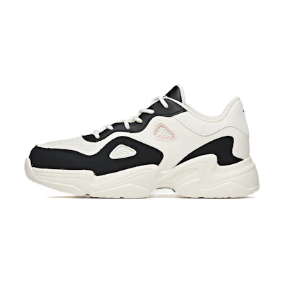 (W) Anta Low-Top Dad Shoes 'Black and White'