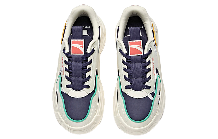 (W) Anta Low-Top Dad Shoes 'White Black Yellow' 圖 3