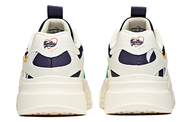 (W) Anta Low-Top Dad Shoes 'White Black Yellow' 圖 4