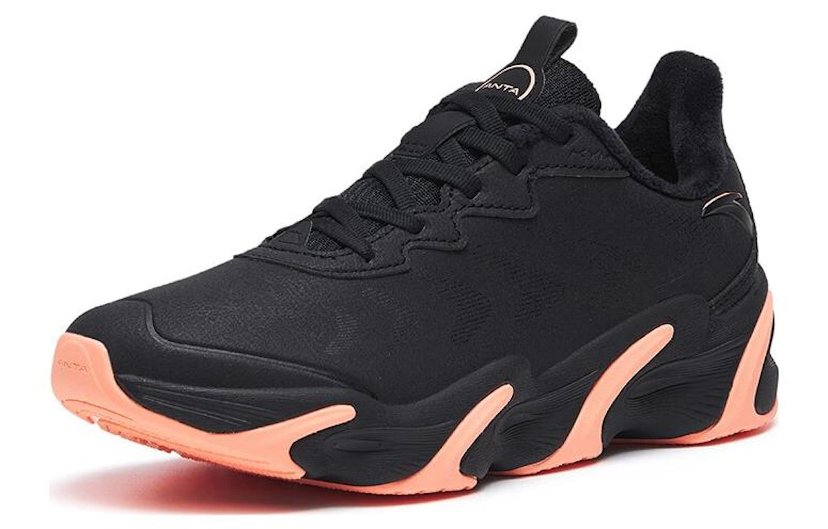 (Women) Anta Low-Top Running Shoes 'Black Orange Non-Stop'