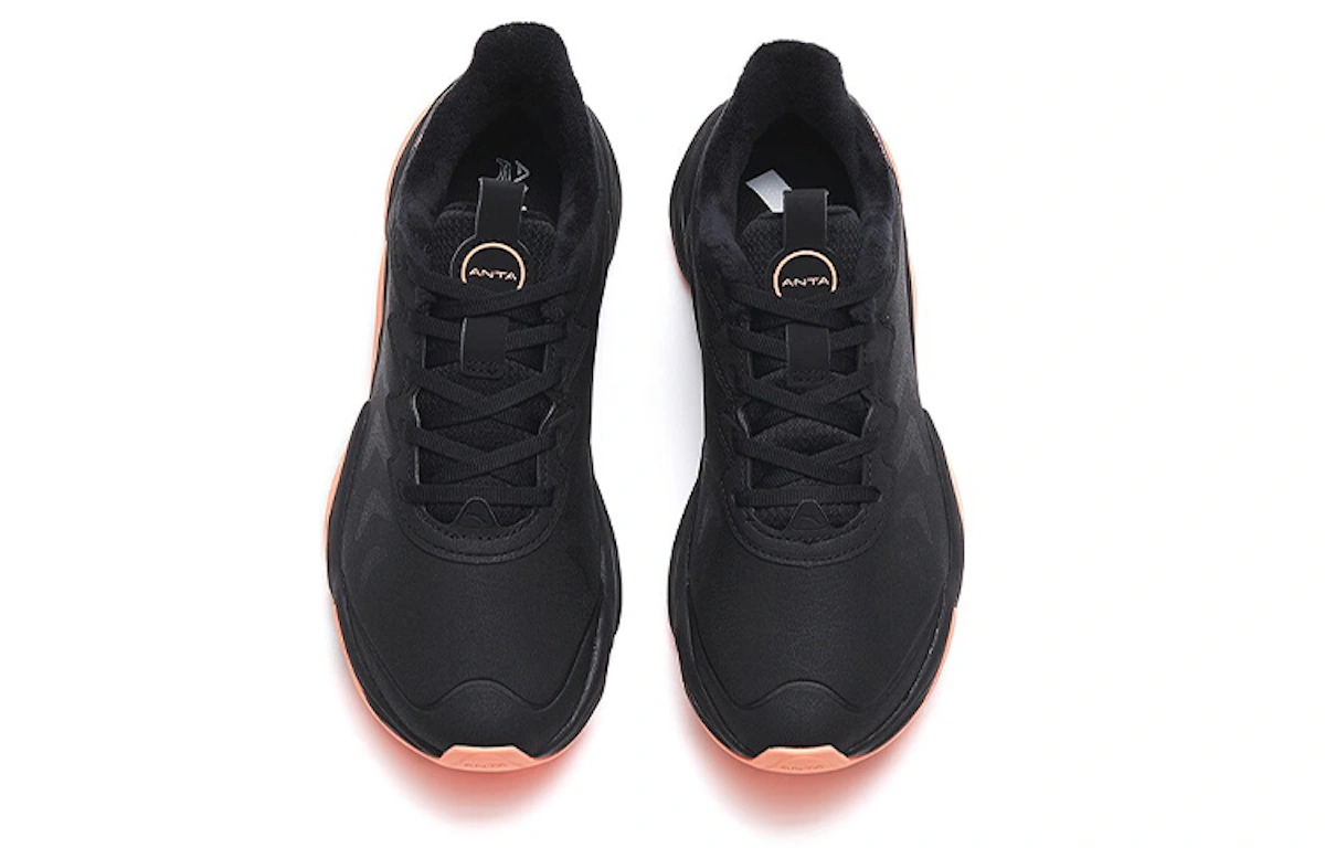 (Women) Anta Low-Top Running Shoes 'Black Orange Non-Stop'