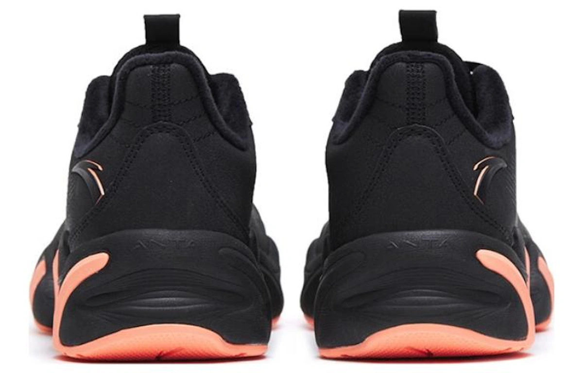 (Women) Anta Low-Top Running Shoes 'Black Orange Non-Stop'