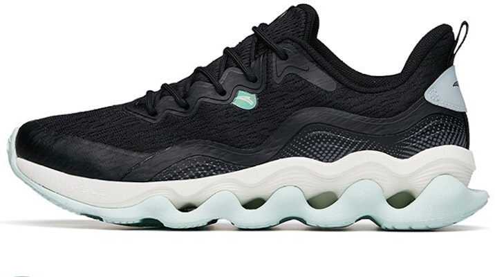 (W) アンタ低床ランニングシューズ「柔柱テック - 黒灰」 122215555-1 Buy (W) アンタ低床ランニングシューズ「柔柱テック - 黒灰」 122215555-1