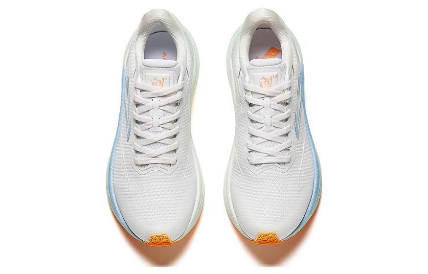 Lookbook (W) (女性用) 安踏 ロートップランニングシューズ『ホワイトブルー』122415582-7 122415582-7