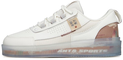 (Women) Anta Low-Top Sneaker 'White Grey Brown' 922228030-6 (Women) Anta Low-Top Sneaker 'White Grey Brown' 922228030-6