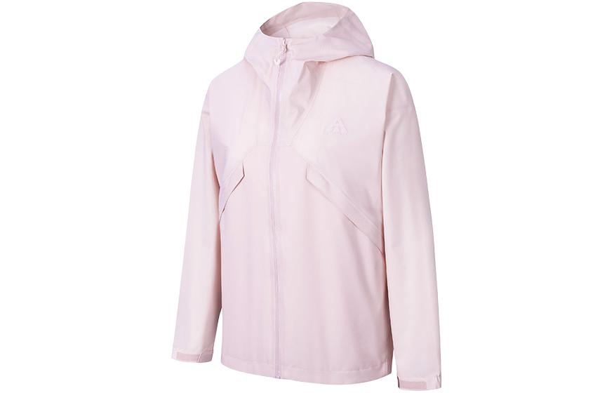 (Women) Anta LT Series Outdoor Waterproof Windproof Jacket - Pink 962417601-3