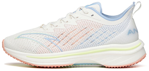 安踏 MACH 1.0 虫洞科技减震防滑低帮跑步鞋 女款 白藍粉 Buy 安踏 MACH 1.0 虫洞科技减震防滑低帮跑步鞋 女款 白藍粉