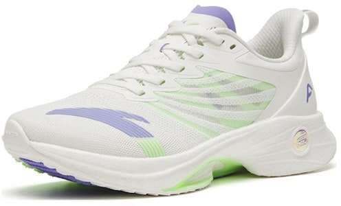 安踏 MACH 马赫 3.0 氮科技 專業競速 減震耐磨輕便 低幫 跑步鞋 女款 白紫綠 Order 安踏 MACH 马赫 3.0 氮科技 專業競速 減震耐磨輕便 低幫 跑步鞋 女款 白紫綠