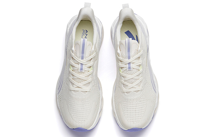 Shop Anta安踏 火星泡棉 輕便耐磨跑步鞋 女款 白紫