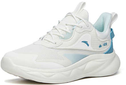 Anta安踏 綿綿彈2 減震防滑耐磨 低筒 跑步鞋 女款 白藍 Lookbook Anta安踏 綿綿彈2 減震防滑耐磨 低筒 跑步鞋 女款 白藍