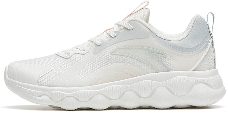 安踏綿綿彈系列舒適軟底耐磨防滑輕便回彈低幫跑步鞋女款白綠 Buy 安踏綿綿彈系列舒適軟底耐磨防滑輕便回彈低幫跑步鞋女款白綠