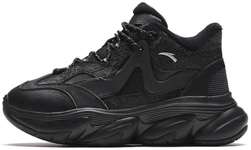 Anta安踏 圓頭繫帶 中筒 老爹鞋 女款 黑色 Buy Anta安踏 圓頭繫帶 中筒 老爹鞋 女款 黑色