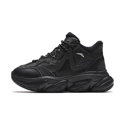 (W) Anta Mid Top Round Toe 'Black Dad Shoe'