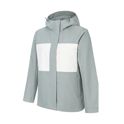(Women) Anta Outdoor 3-in-1 Hooded Waterproof Jacket Stone Grey/White 162346602-2